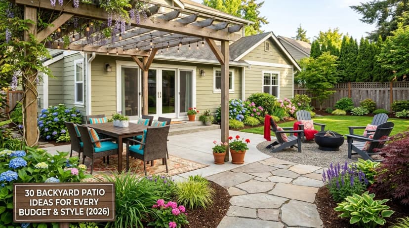 30 Backyard Patio Ideas for Every Budget & Style (2026)