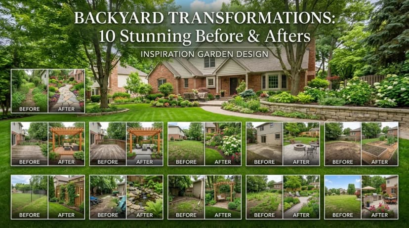Backyard Transformations: 10 Stunning Before & Afters