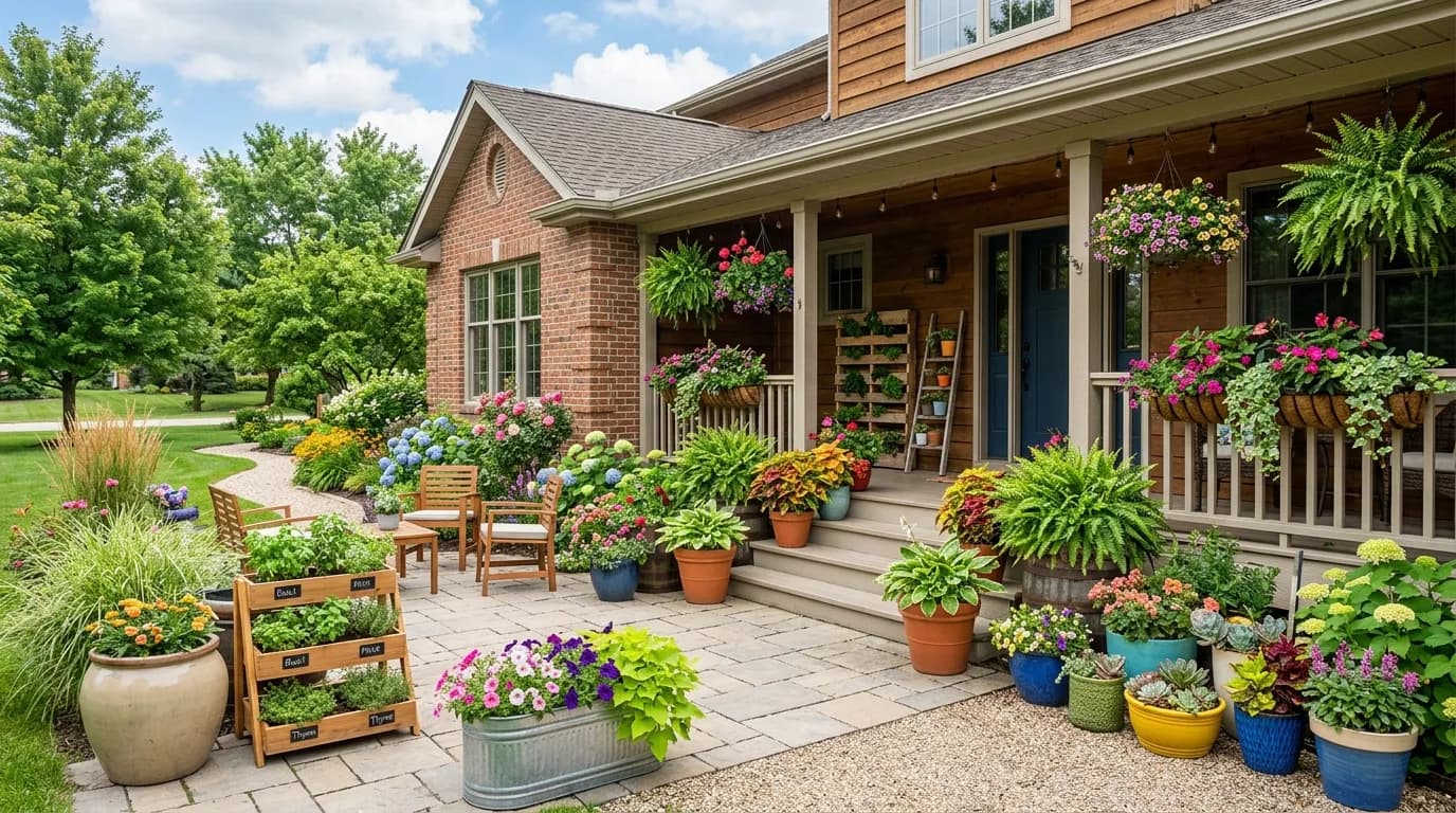 30 Container Garden Ideas That Transform Any Space (Patio, Porch, Balcony)