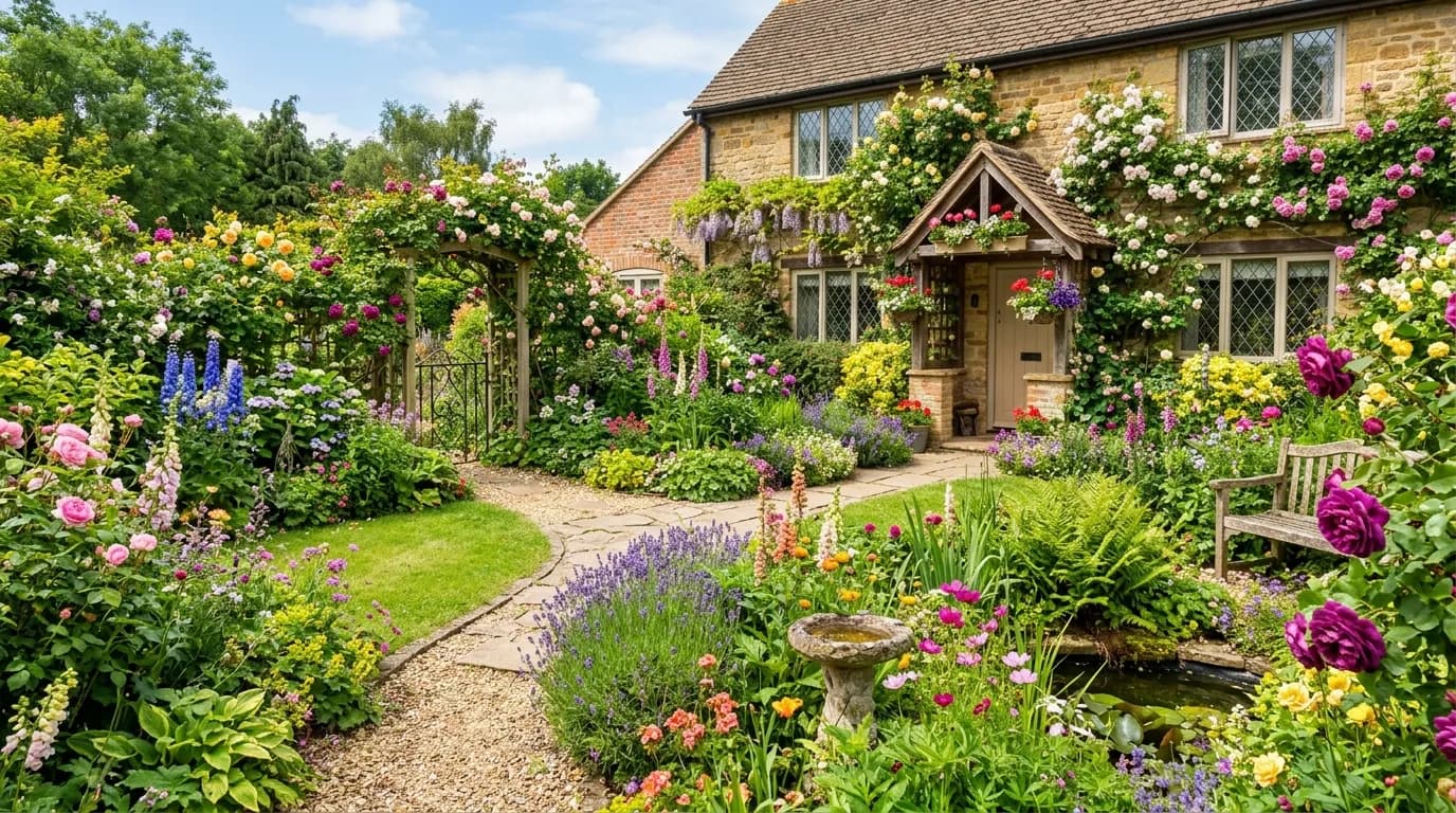 English Garden Ideas: 35 Ways to Create a Romantic Cottage Landscape