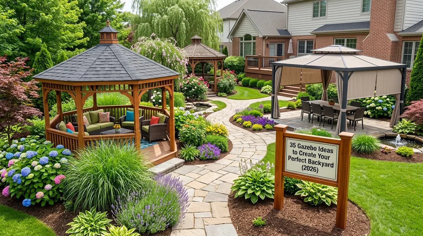 35 Gazebo Ideas to Create Your Perfect Backyard Retreat (2026)