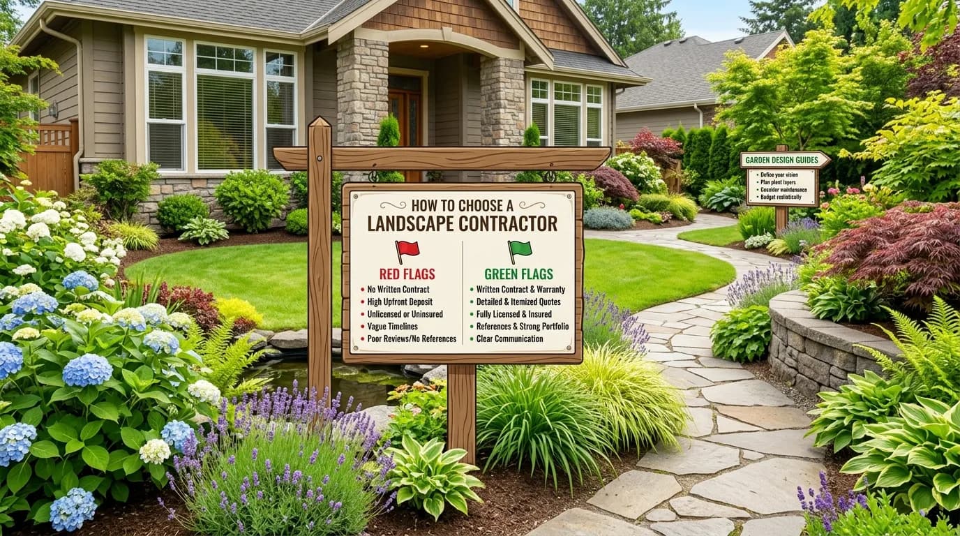 How to Choose a Landscape Contractor (Red Flags & Green Flags)