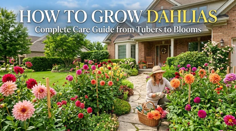How to Grow Dahlias: Complete Care Guide from Tubers to Blooms