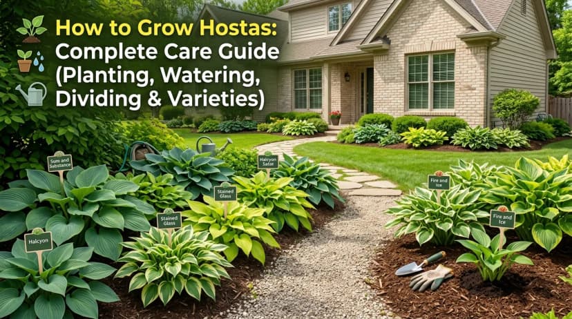 How to Grow Hostas: Complete Care Guide (Planting, Watering, Dividing & Varieties)