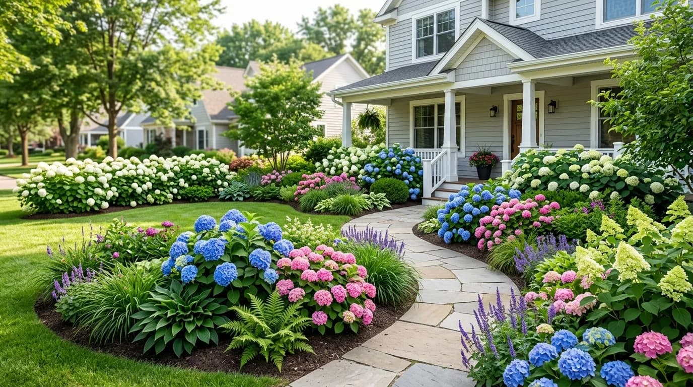 25 Hydrangea Landscaping Ideas That Look Stunning All Season