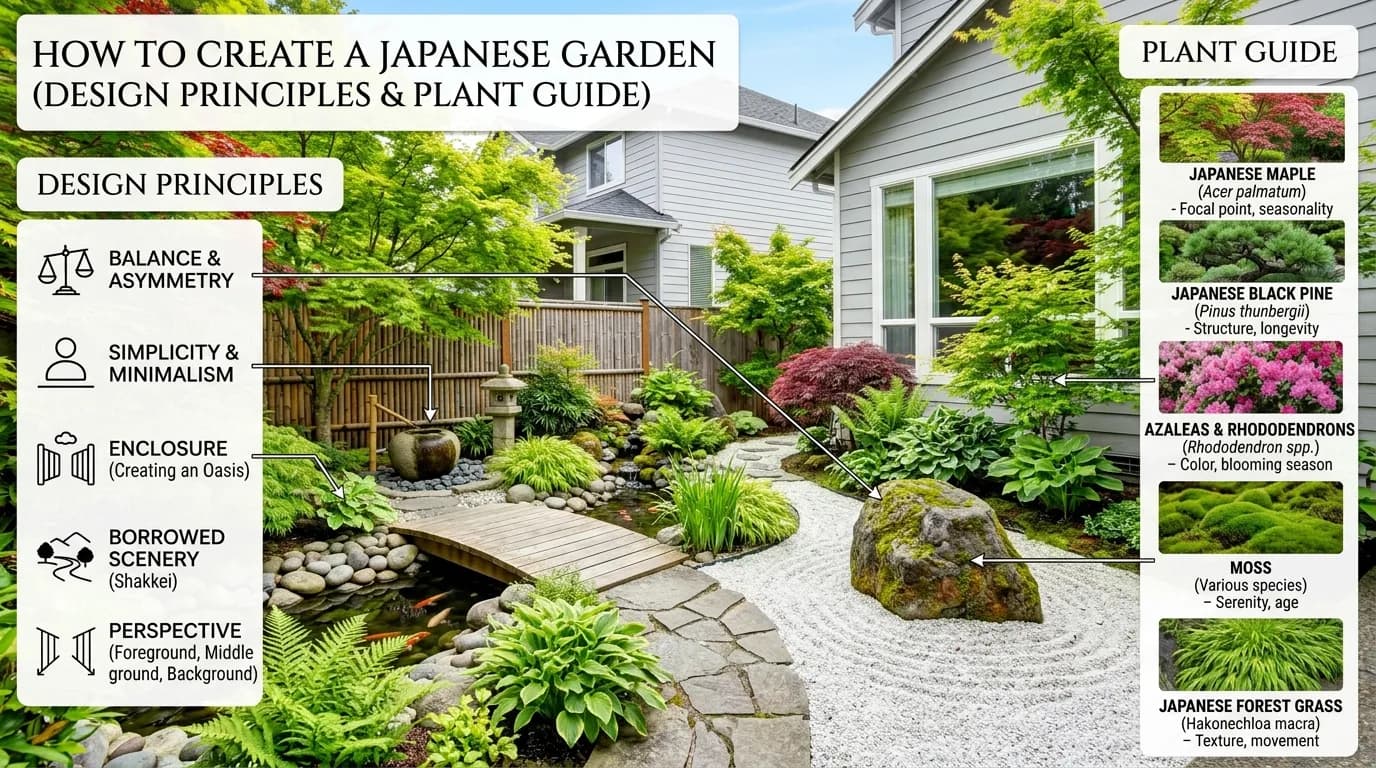 How to Create a Japanese Garden (Design Principles & Plant Guide)