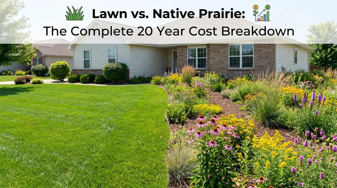 Lawn vs. Native Prairie: The Complete 20-Year Cost Breakdown