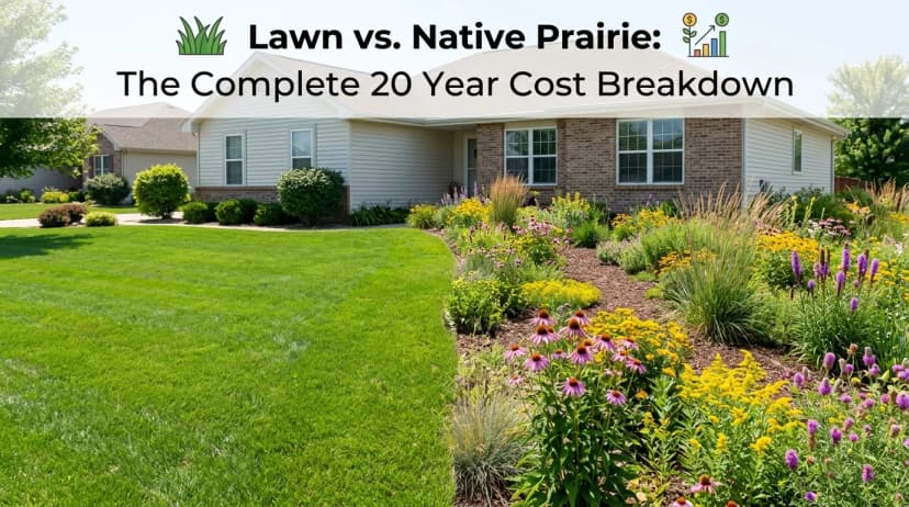 Lawn vs. Native Prairie: The Complete 20-Year Cost Breakdown