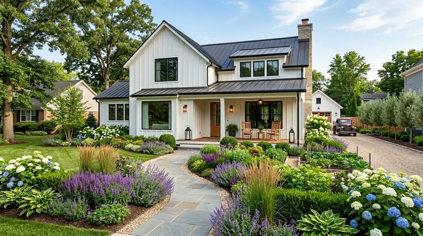 30 Modern Farmhouse Landscaping Ideas That Nail the Aesthetic (2026)