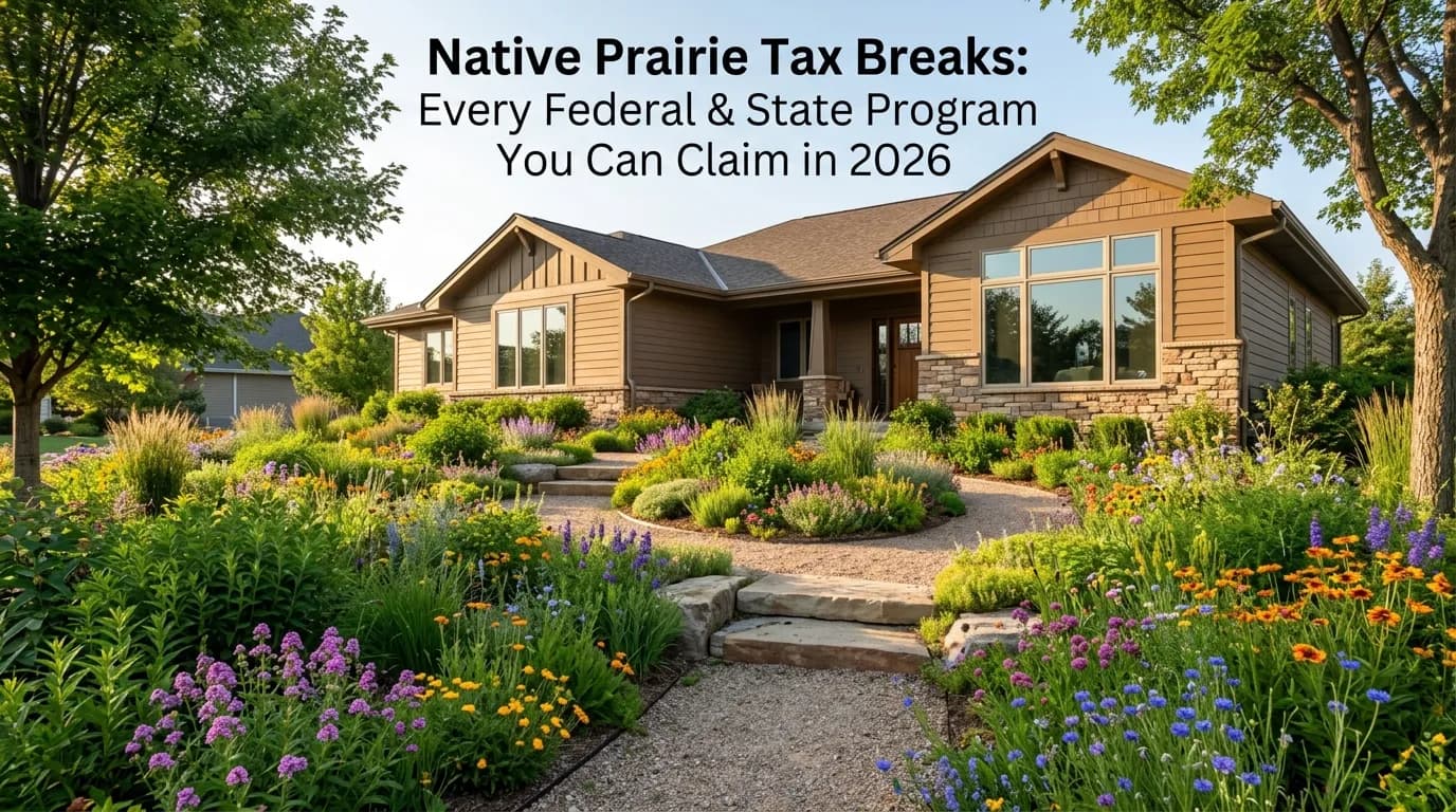 Native Prairie Tax Breaks: Every Federal & State Program You Can Claim in 2026