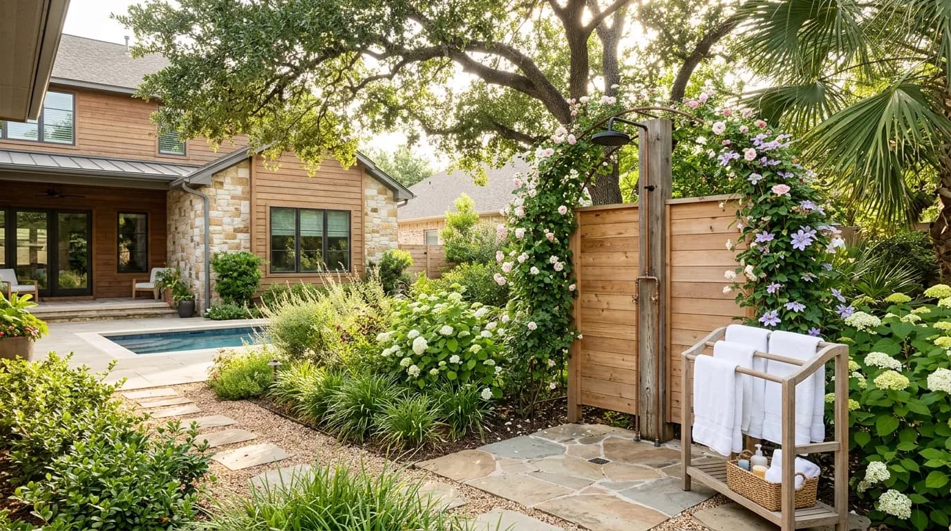 30 Outdoor Shower Ideas for Your Backyard (Privacy, Style & Cost Guide)