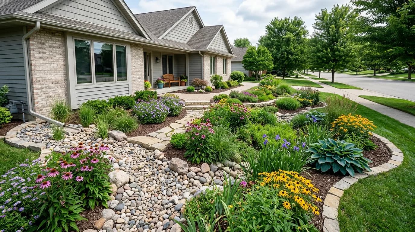 25 Beautiful Rain Garden Ideas That Solve Drainage Problems