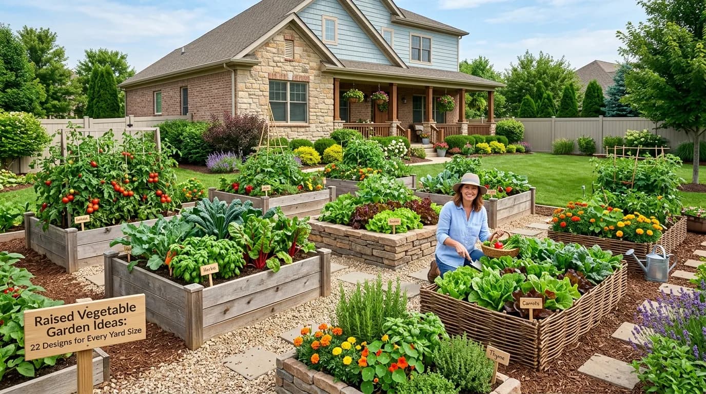 Raised Vegetable Garden Ideas: 22 Designs for Every Yard Size