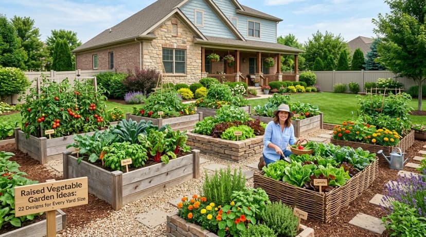 Raised Vegetable Garden Ideas: 22 Designs for Every Yard Size