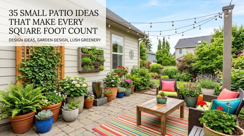 35 Small Patio Ideas That Make Every Square Foot Count