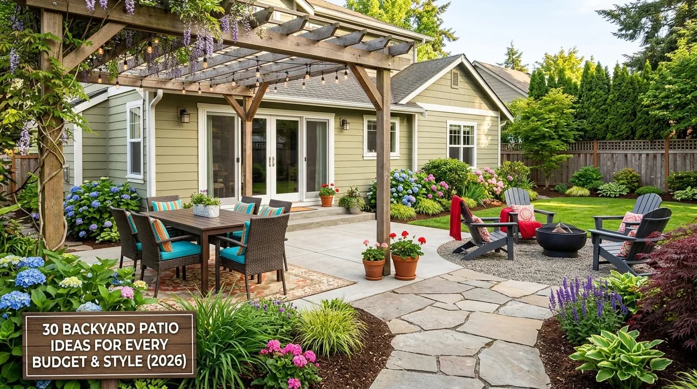 30 Backyard Patio Ideas for Every Budget & Style (2026)