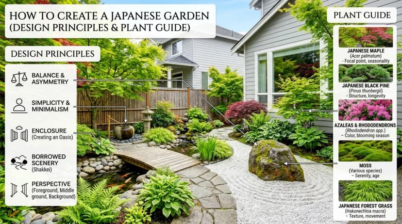How to Create a Japanese Garden (Design Principles & Plant Guide)