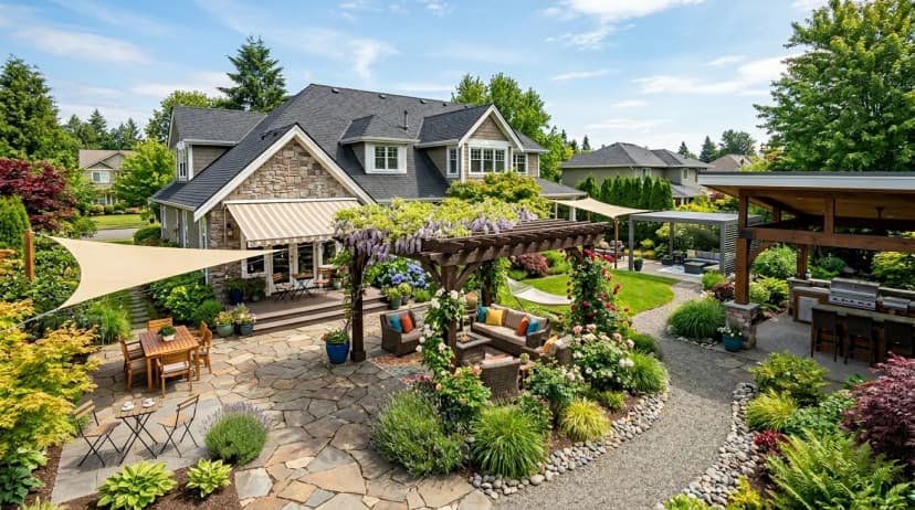 35 Patio Cover Ideas: Pergolas, Shade Sails, Awnings & Covered Patios