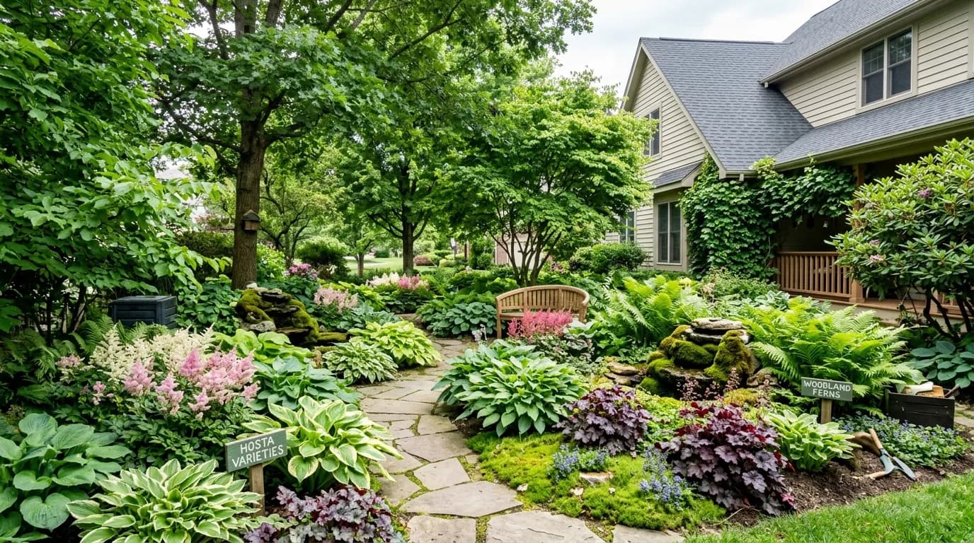 35 Shade Garden Ideas: Plants, Layouts & Design Tips for Shady Yards