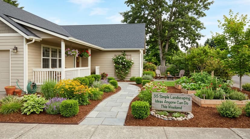 35 Simple Landscaping Ideas Anyone Can Do This Weekend