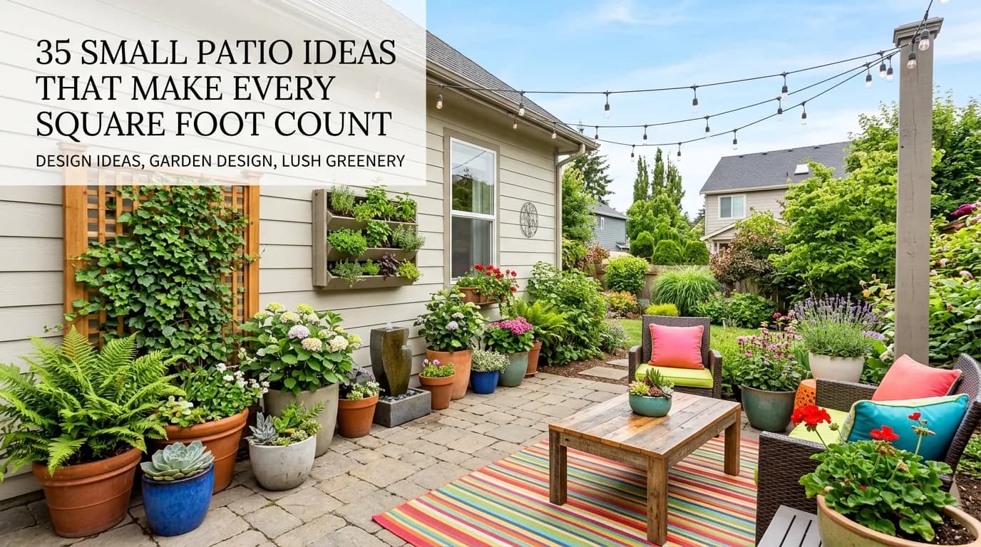 35 Small Patio Ideas That Make Every Square Foot Count