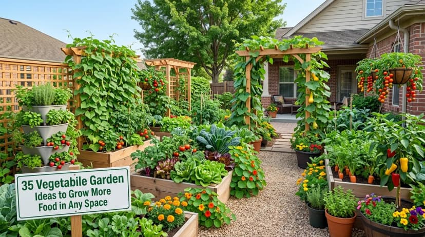 35 Vegetable Garden Ideas to Grow More Food in Any Space