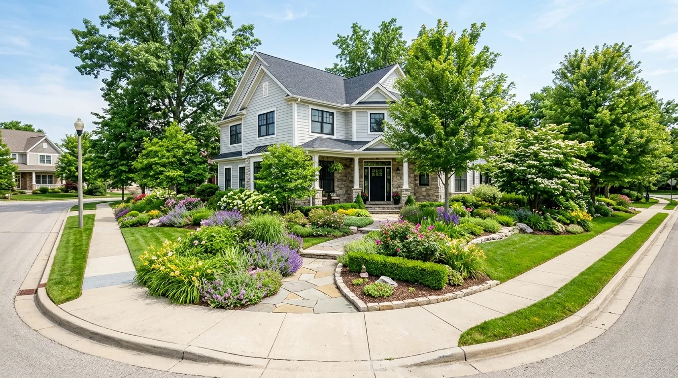 Corner Lot Landscaping Ideas: 25 Designs for Beautiful Double Curb ...