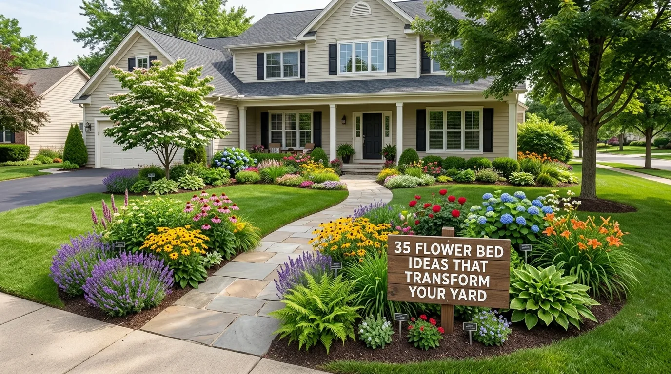 35 Flower Bed Ideas That Transform Your Yard (Ranked by Impact ...
